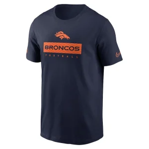 Denver broncos nike sideline performance t shirt Navy M