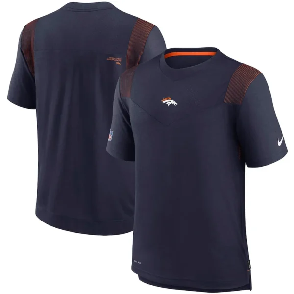 Denver broncos nike sideline player uv performance t shirt Navy