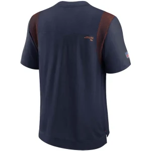 Denver broncos nike sideline player uv performance t shirt Navy L
