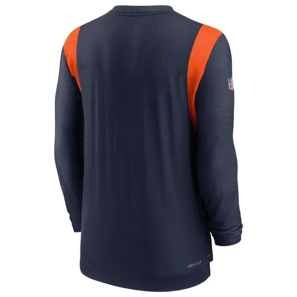 Denver broncos nike sideline tonal logo performance player long sleeve t shirt Navy L