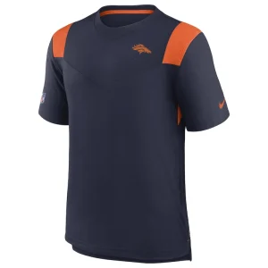 Denver broncos nike sideline tonal logo performance player t shirt Navy M