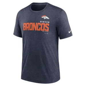 Denver broncos nike team tri blend t shirt Heather navy M