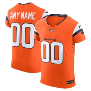 Denver broncos nike team vapor f.u.s.e. elite custom jersey Orange