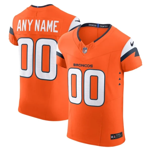 Denver broncos nike team vapor f.u.s.e. elite custom jersey Orange