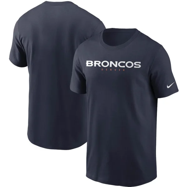 Denver broncos nike team wordmark t shirt Navy