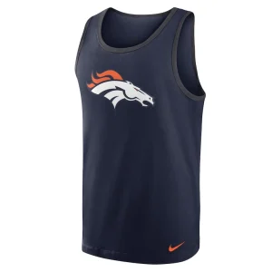 Denver broncos nike tri blend tank top Navy M