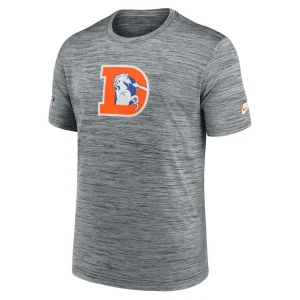 Denver broncos nike velocity alternate logo performance t shirt Heather gray M