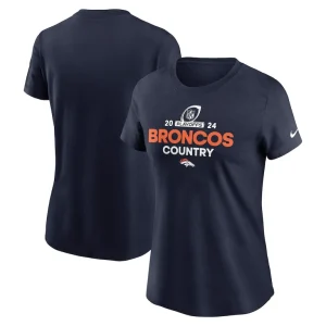 Denver broncos nike womens 2024 nfl playoffs t shirt Navy