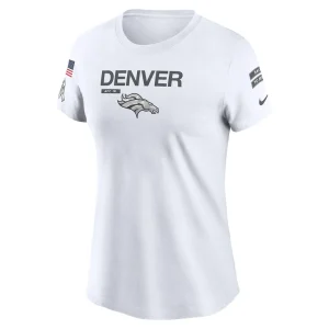 Denver broncos nike womens 2024 salute to service legend performance t shirt White S