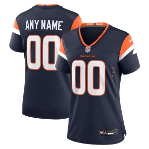 Denver broncos nike womens alternate mile high collection custom game jersey Navy