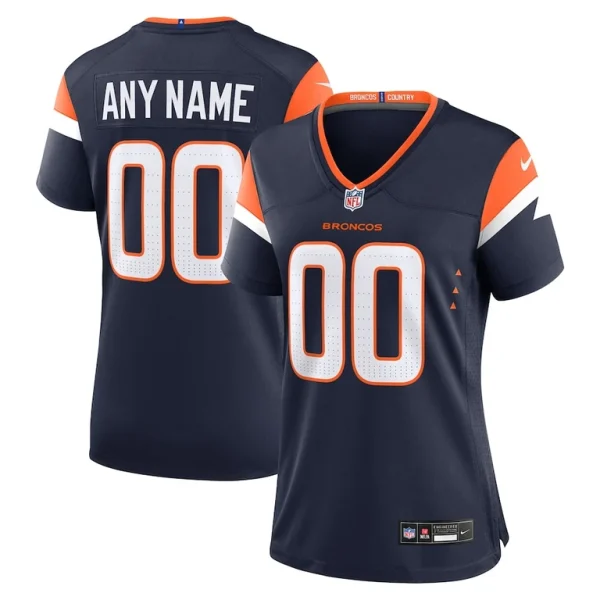 Denver broncos nike womens alternate mile high collection custom game jersey Navy