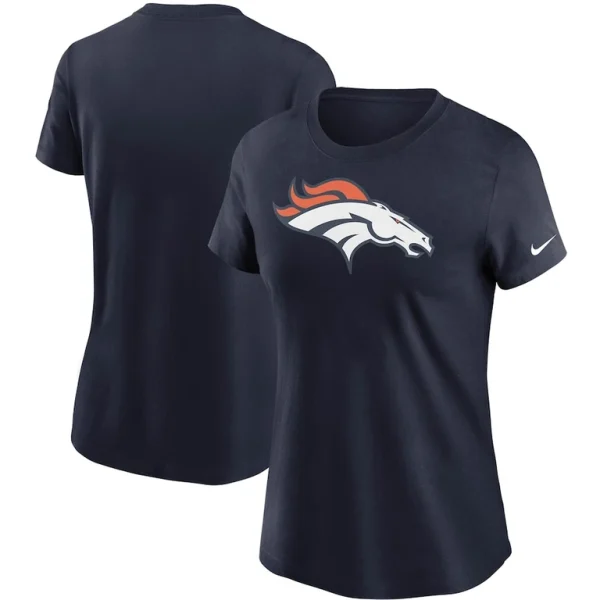 Denver broncos nike womens logo essential t shirt Navy