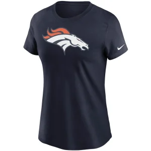 Denver broncos nike womens logo essential t shirt Navy S