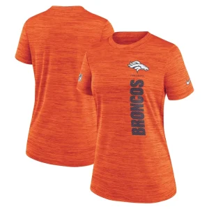 Denver broncos nike womens sideline velocity performance t shirt Orange