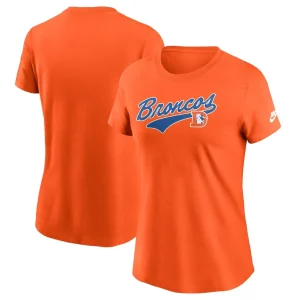 Denver broncos nike womens team logo t shirt Orange