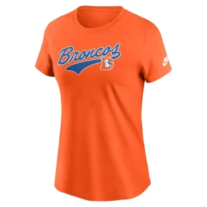 Denver broncos nike womens team logo t shirt Orange M