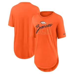 Denver broncos nike womens weekend city love tri blend t shirt Orange