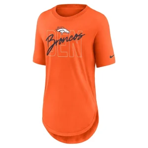 Denver broncos nike womens weekend city love tri blend t shirt Orange S