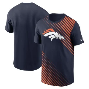 Denver broncos nike yard line fashion asbury t shirt Navy