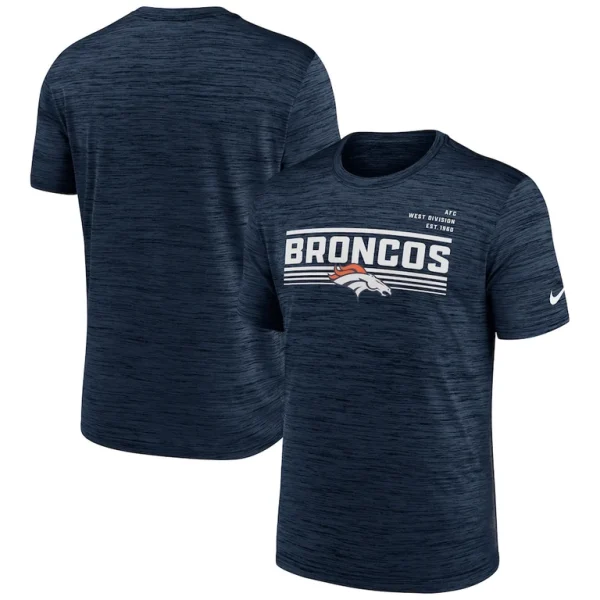 Denver broncos nike yardline velocity performance t shirt Navy