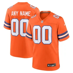 Denver broncos nike youth 2nd alternate custom replica jersey Orange