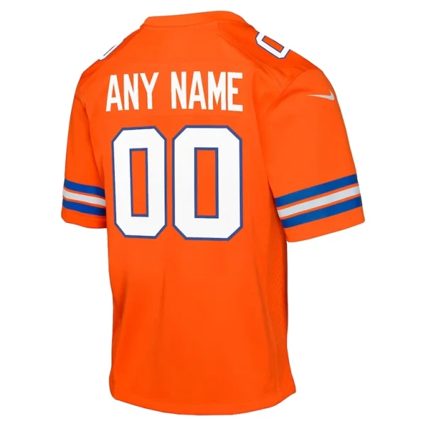 Denver broncos nike youth mile high collection 1977 throwback custom game jersey Orange Yth L
