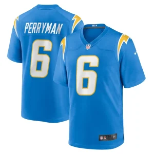 Denzel perryman los angeles chargers nike team game jersey Powder blue
