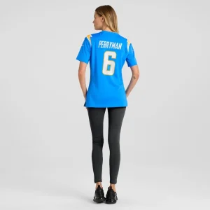 Denzel perryman los angeles chargers nike womens game jersey Powder blue 2XL