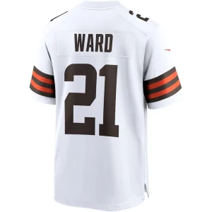 Denzel ward cleveland browns nike game jersey White L