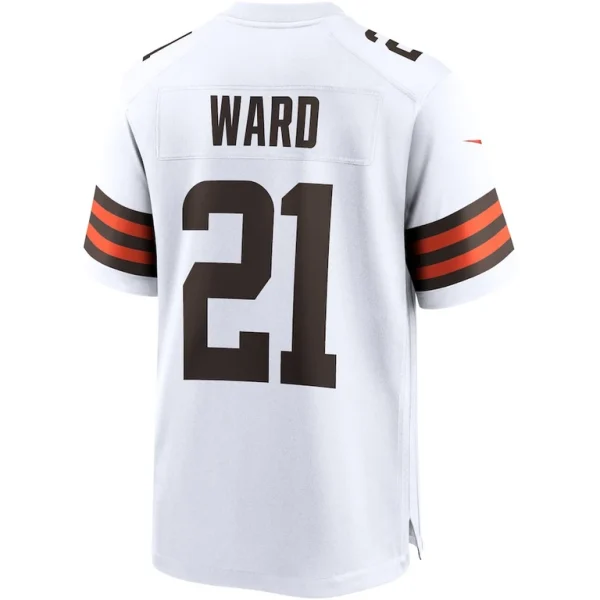 Denzel ward cleveland browns nike game jersey White L