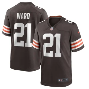 Denzel ward cleveland browns nike player game jersey Brown