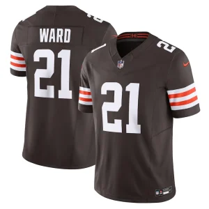 Denzel ward cleveland browns nike vapor f.u.s.e. limited jersey Brown