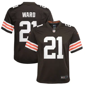 Denzel ward cleveland browns nike youth game jersey Brown