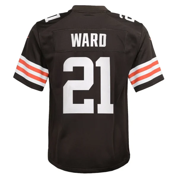 Denzel ward cleveland browns nike youth game jersey Brown Yth L