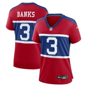 Deonte banks new york giants nike womens alternate player game jersey Century red