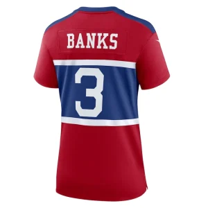 Deonte banks new york giants nike womens alternate player game jersey Century red L