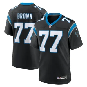 Deonte brown carolina panthers nike team game jersey Black