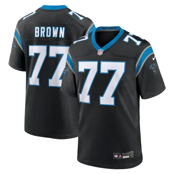 Deonte brown carolina panthers nike team game jersey Black