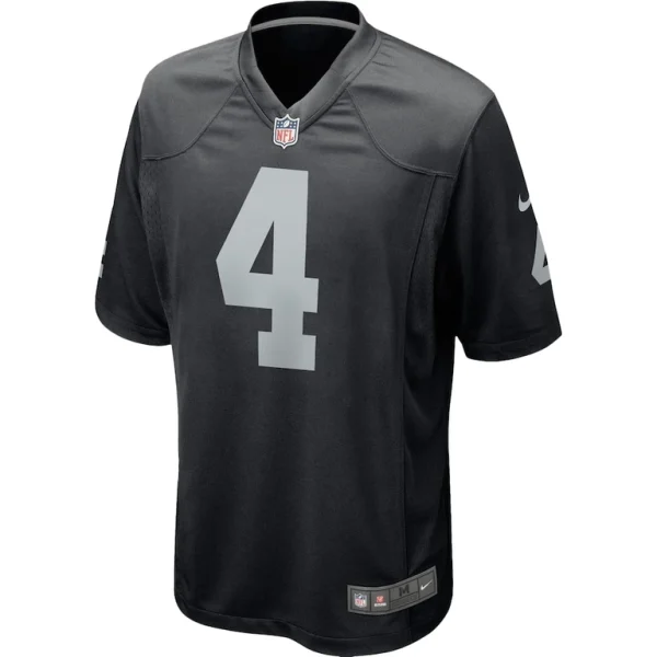 Derek carr las vegas raiders nike youth team color game jersey Black Yth M