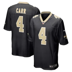 Derek carr new orleans saints nike game jersey Black