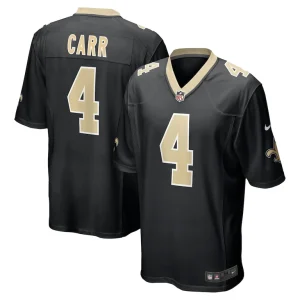 Derek carr new orleans saints nike game jersey Black