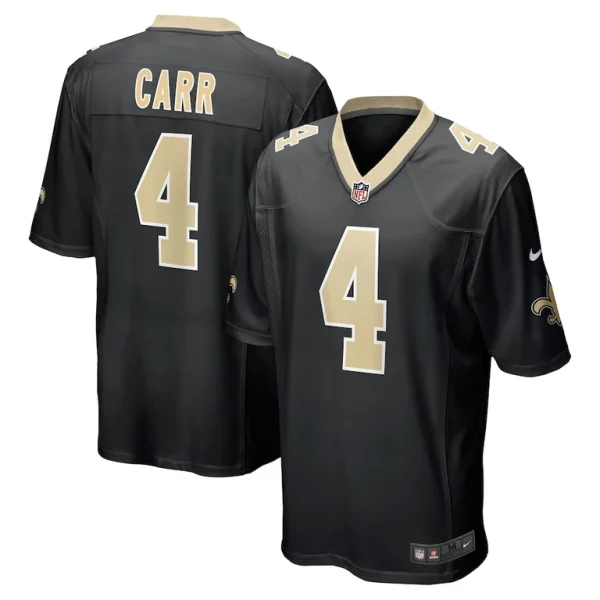 Derek carr new orleans saints nike game jersey Black