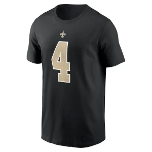 Derek carr new orleans saints nike player name number t shirt Black M