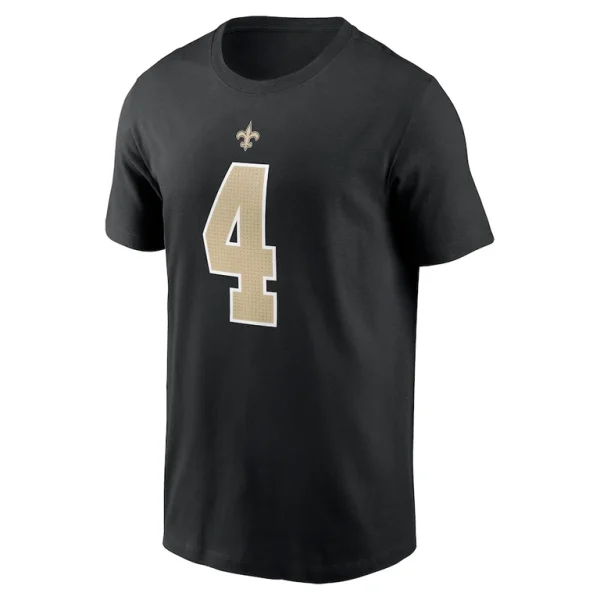 Derek carr new orleans saints nike player name number t shirt Black M