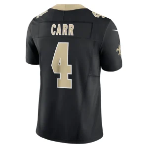 Derek carr new orleans saints nike vapor f.u.s.e. limited jersey Black L