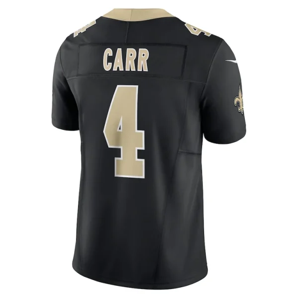 Derek carr new orleans saints nike vapor f.u.s.e. limited jersey Black L