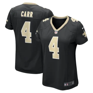 Derek carr new orleans saints nike womens game jersey Black