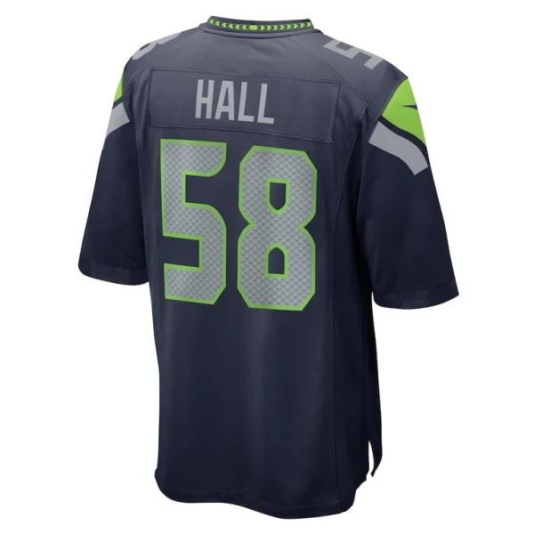 Derick hall seattle seahawks nike game jersey College navy L