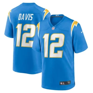Derius davis los angeles chargers nike team game jersey Powder blue