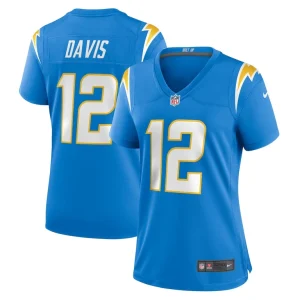 Derius davis los angeles chargers nike womens team game jersey Powder blue